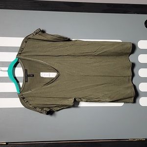 WHBM new size M Utility Trim T shirt